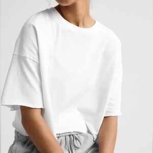 Abercrombie & Fitch white cropped top